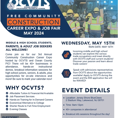 OCVTS Construction Career Expo & Job Fair