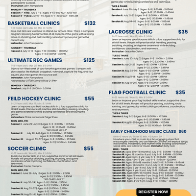 St. Francis Summer Youth Recreation Programs