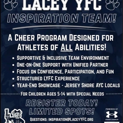 Lacey YFC Inspiration Cheerleading Team - Now Registering
